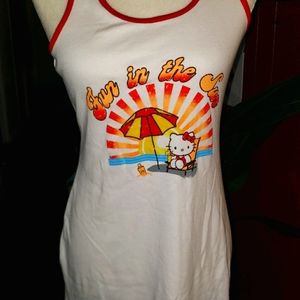 Vintage hello kitty tank dress 90s chic